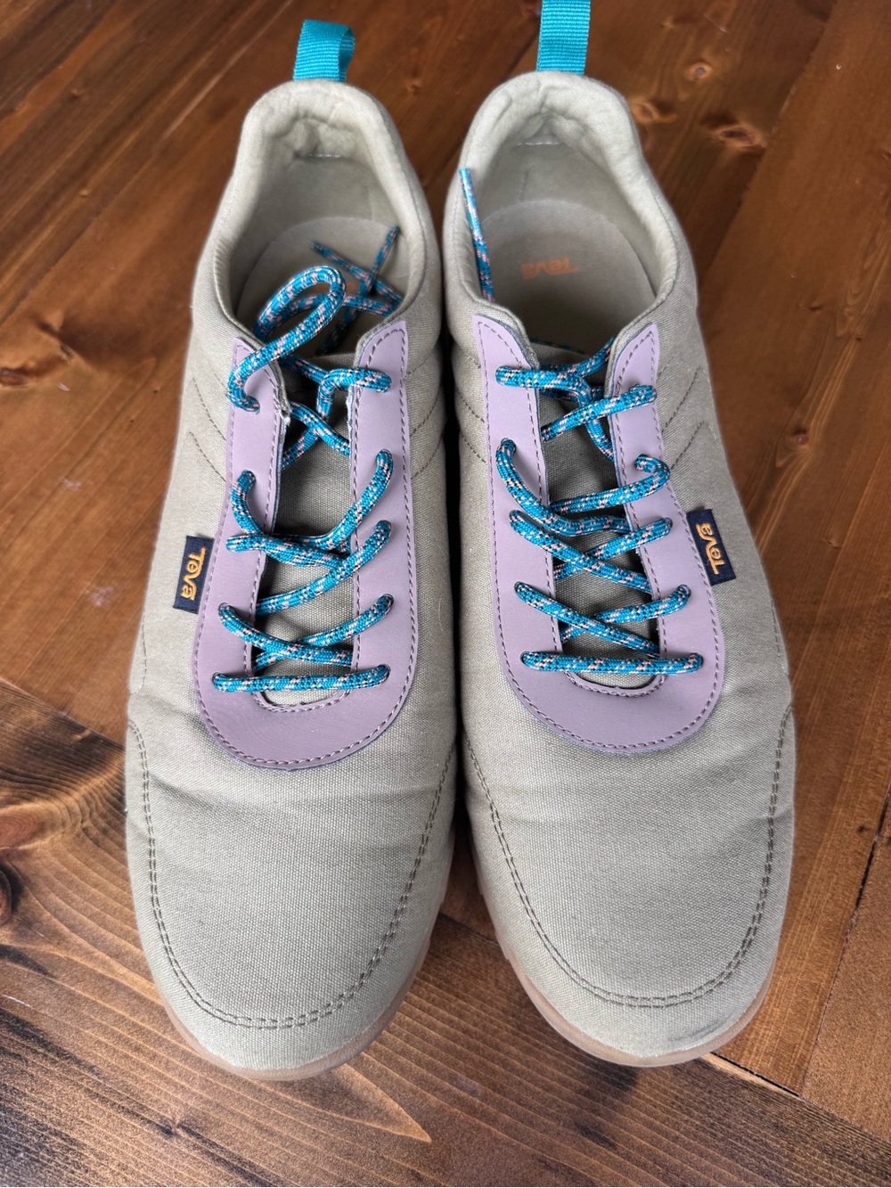 Teva Wyldland Sneakers Women’s Size 11 Sage Green Lace Up Casual Shoes